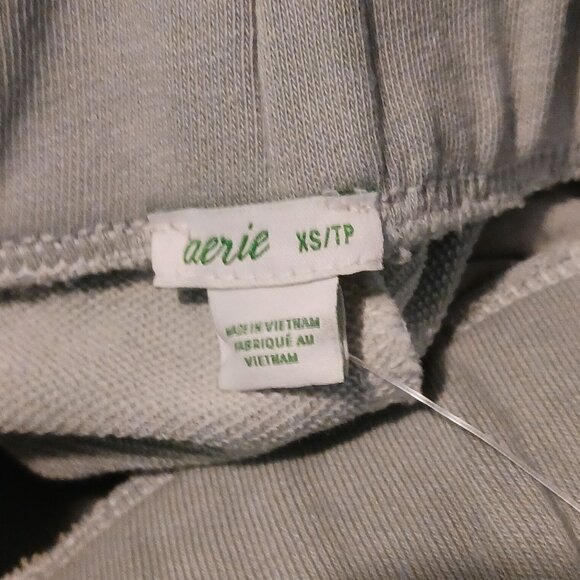 NEW Aerie Tie Dye French Terry Sunset‎ Crop Pants Green/White Hi-Rise Size XS - Picture 5 of 10